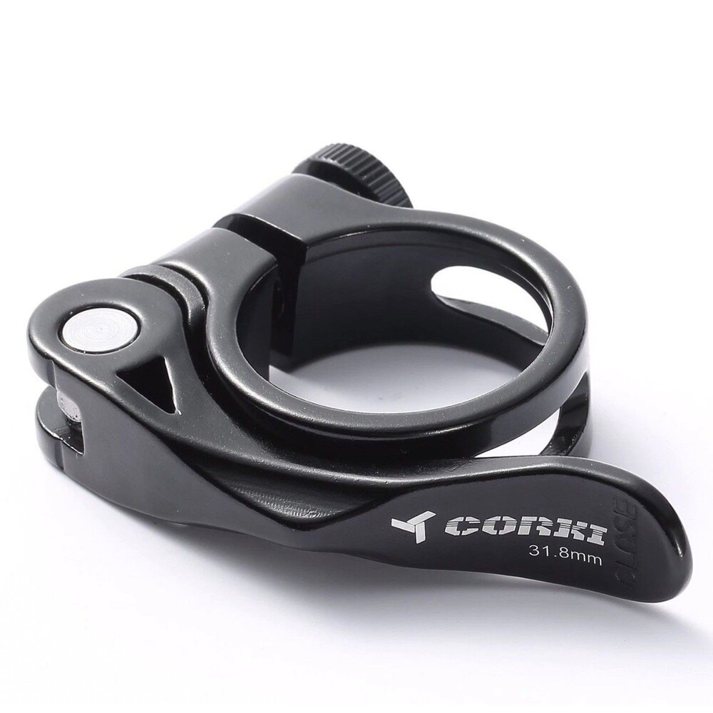Corki Cycles 31.8MM Quick Release Bicycle Seatpost Clamp, Sandblasting Anodis...